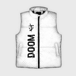 Женский жилет Doom glitch на светлом фоне: по-вертикали, цвет: 3D-черный