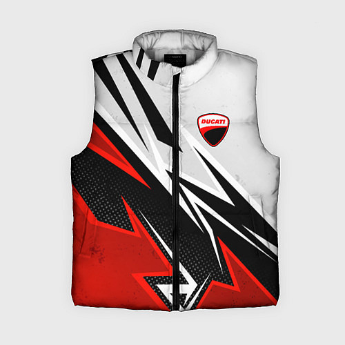 Женский жилет Ducati - белый и красный / 3D-Светло-серый – фото 1