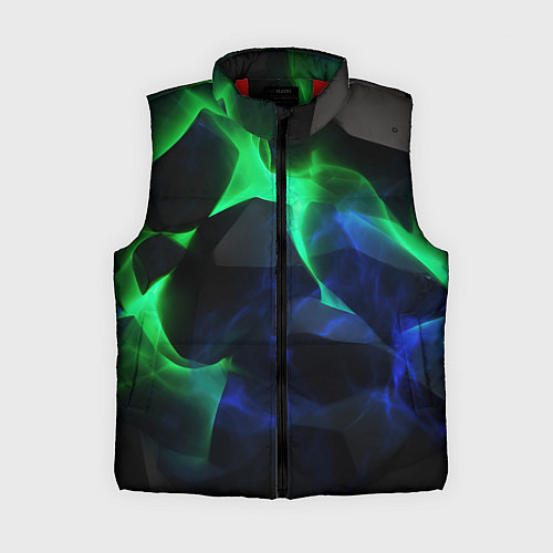 Женский жилет Неоновая лава из плит / 3D-Красный – фото 1