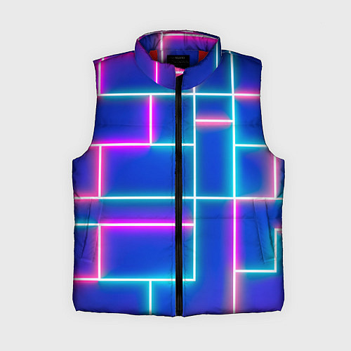 Женский жилет Неон линии / 3D-Красный – фото 1