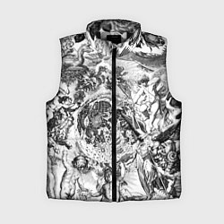 Женский жилет Тату битвы ангелов и демонов, цвет: 3D-черный