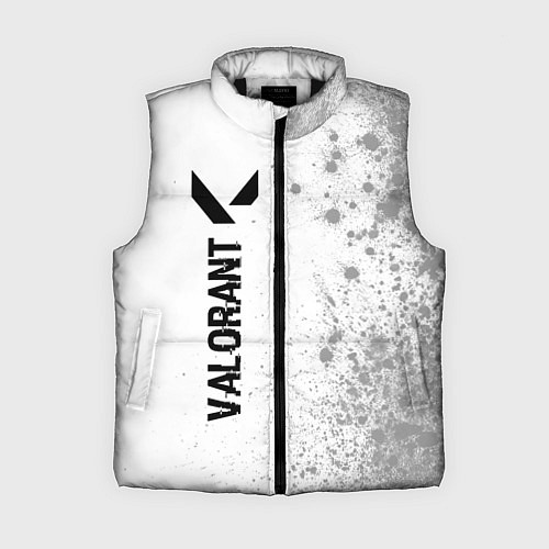 Женский жилет Valorant glitch на светлом фоне: по-вертикали / 3D-Черный – фото 1