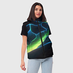 Женский жилет Зеленый свет на плитах, цвет: 3D-черный — фото 2