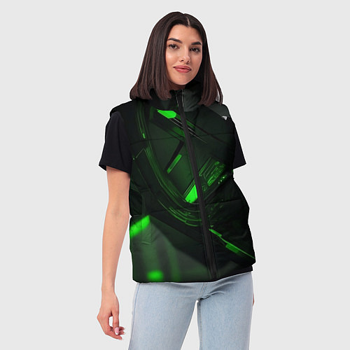 Женский жилет Токсичная абстрактность / 3D-Светло-серый – фото 3