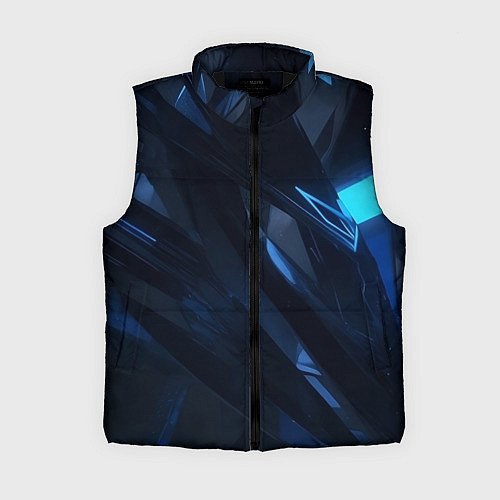 Женский жилет Синяя безгранность / 3D-Черный – фото 1
