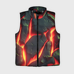 Женский жилет Красные плиты с лавой