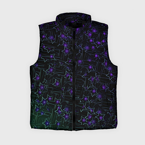 Женский жилет Звездные сети / 3D-Черный – фото 1