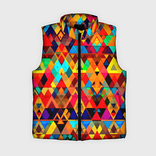 Женский жилет Абстрактный разноцветный / 3D-Светло-серый – фото 1