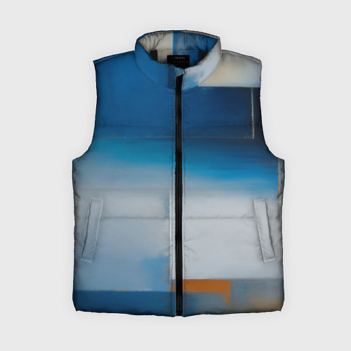 Женский жилет Синяя палитра / 3D-Черный – фото 1