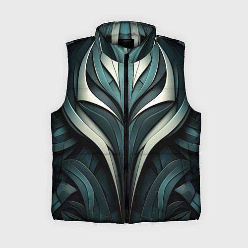 Женский жилет Абстрактные узор в виде лица / 3D-Черный – фото 1