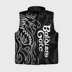 Женский жилет Балдурс гейт 3 - черный дракон, цвет: 3D-черный