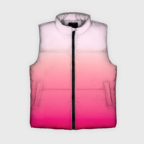 Женский жилет Оттенки розового градиент / 3D-Светло-серый – фото 1
