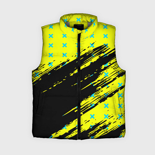 Женский жилет Гранж в стиле аниме Киберпанк / 3D-Светло-серый – фото 1