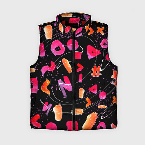 Женский жилет Яркие маркеры / 3D-Красный – фото 1