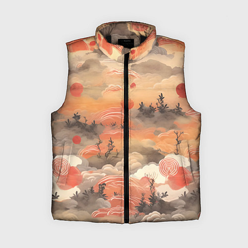 Женский жилет Japen pattern / 3D-Черный – фото 1