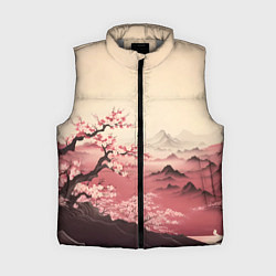 Женский жилет Сакура в горах