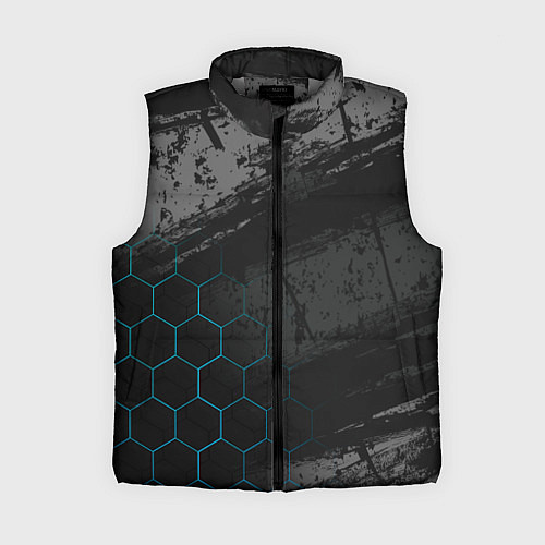 Женский жилет Абстракция гранж / 3D-Светло-серый – фото 1