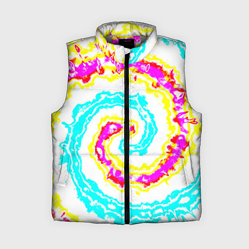 Женский жилет Тай-дай триппи / 3D-Светло-серый – фото 1