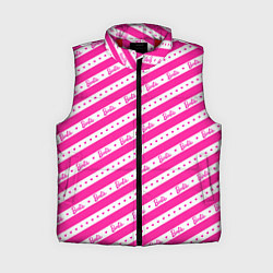 Женский жилет Барби и розовые полосы, цвет: 3D-красный