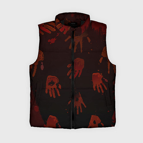 Женский жилет Кровавые ладони / 3D-Черный – фото 1
