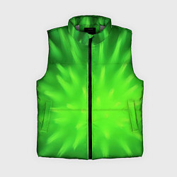 Женский жилет Зеленый взрыв, цвет: 3D-светло-серый