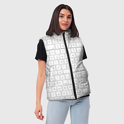 Женский жилет Клавиатура apple, цвет: 3D-красный — фото 2