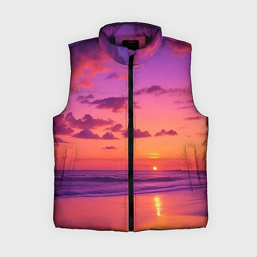 Женский жилет Пляж vice city / 3D-Черный – фото 1