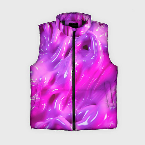 Женский жилет Розовая слизь / 3D-Черный – фото 1