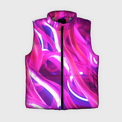 Женский жилет Розовая плавная абстракция