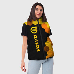 Женский жилет Volvo - gold gradient: по-вертикали, цвет: 3D-черный — фото 2