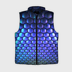 Женский жилет Цветные соты - объемная абстракция