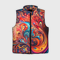 Женский жилет Новая гжель, цвет: 3D-светло-серый