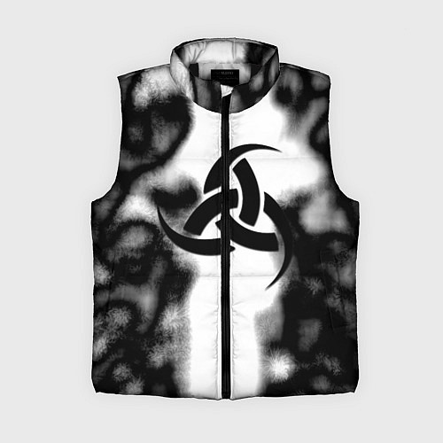 Женский жилет Скандинавский узор душа / 3D-Черный – фото 1