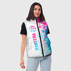 Женский жилет Pantera neon gradient style: по-вертикали, цвет: 3D-черный — фото 2