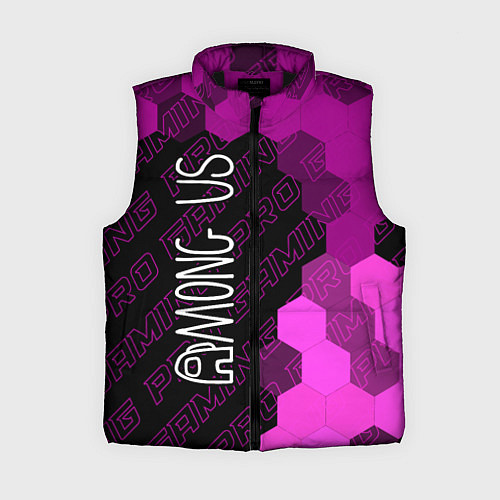 Женский жилет Among Us pro gaming: по-вертикали / 3D-Черный – фото 1