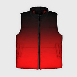 Женский жилет Градиент: от черного до ярко-красного