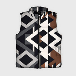 Женский жилет Геометрия стиля, цвет: 3D-светло-серый