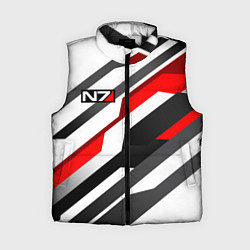 Женский жилет Mass effect - white uniform n7, цвет: 3D-черный