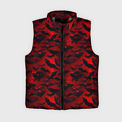 Женский жилет Летучие мыши в красную ночь