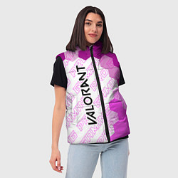 Женский жилет Valorant pro gaming: по-вертикали, цвет: 3D-черный — фото 2