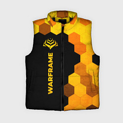 Женский жилет Warframe - gold gradient по-вертикали, цвет: 3D-черный