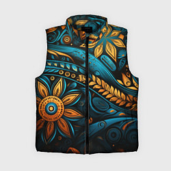 Женский жилет Узор с растительными элементами