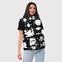 Женский жилет Фантазийный космический паттерн, цвет: 3D-светло-серый — фото 2