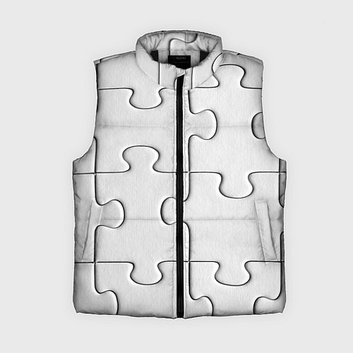 Женский жилет Детальки пазла / 3D-Черный – фото 1