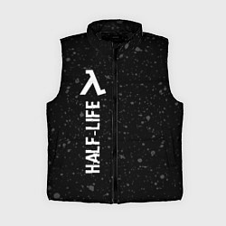 Женский жилет Half-Life glitch на темном фоне по-вертикали, цвет: 3D-черный