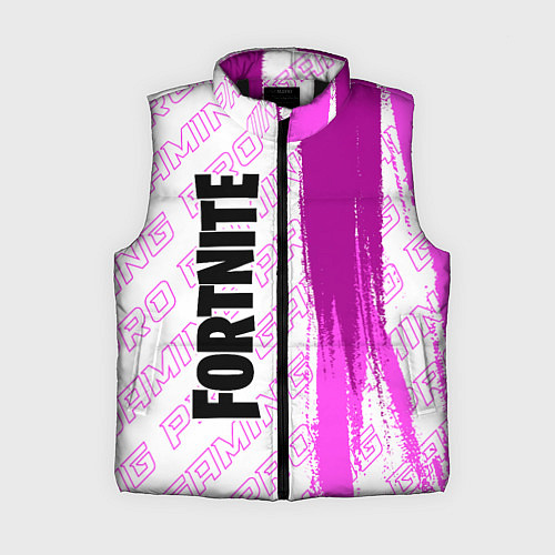 Женский жилет Fortnite pro gaming по-вертикали / 3D-Черный – фото 1