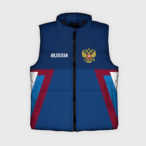 Женский жилет Спортивная Россия / 3D-Черный – фото 1