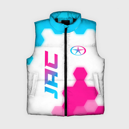 Женский жилет JAC neon gradient style вертикально / 3D-Черный – фото 1