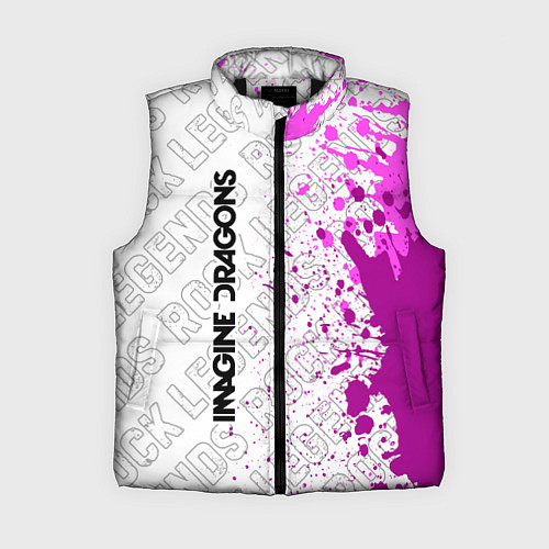 Женский жилет Imagine Dragons rock legends по-вертикали / 3D-Черный – фото 1