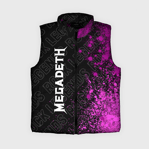 Женский жилет Megadeth rock legends по-вертикали / 3D-Черный – фото 1